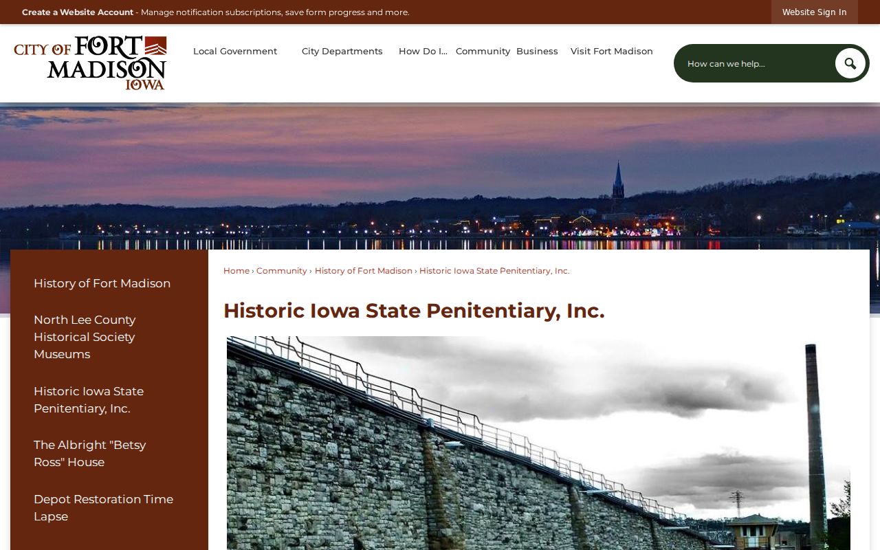 Fort Madison criminal history context at the historic Iowa State Penitentiary