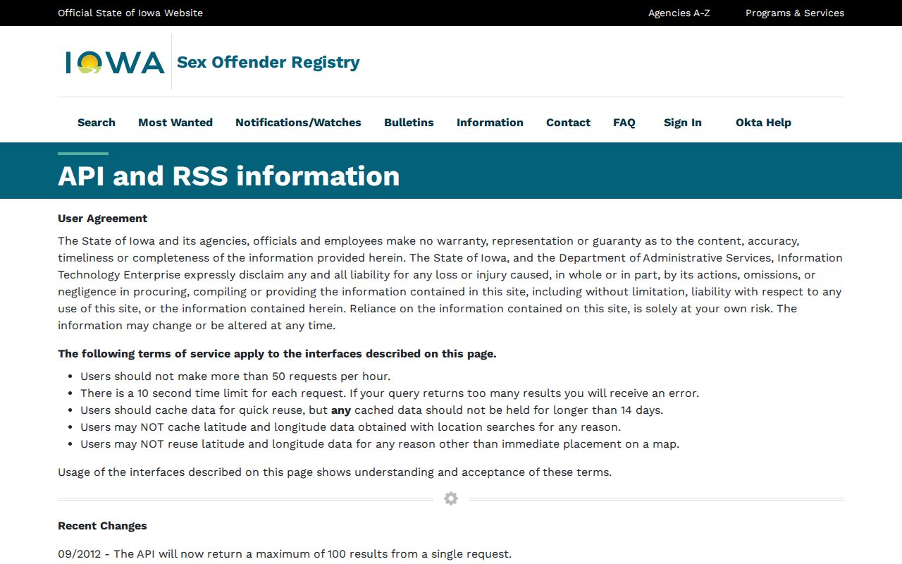 Lee County sex offender registry official search field specification